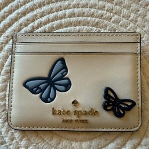 Kate Spade Small Wallet Slim Butterfly Card Holder
